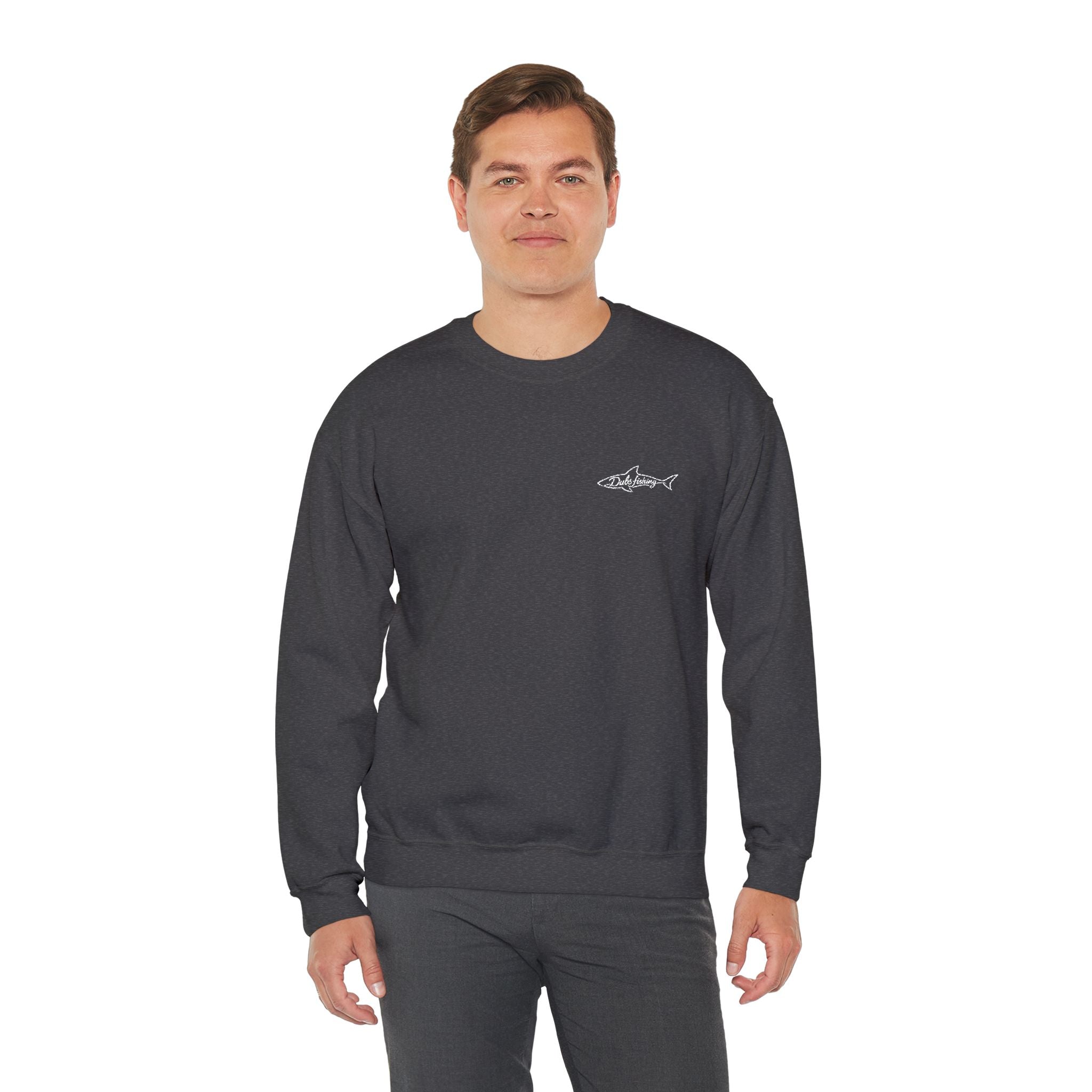Shark Crewneck Sweatshirt | White Embroidery