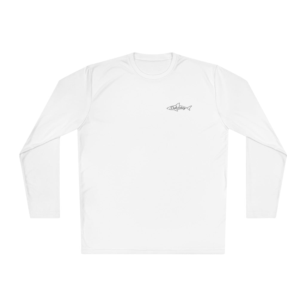 Fish More Worry Less Long Sleeve Athletic Tee