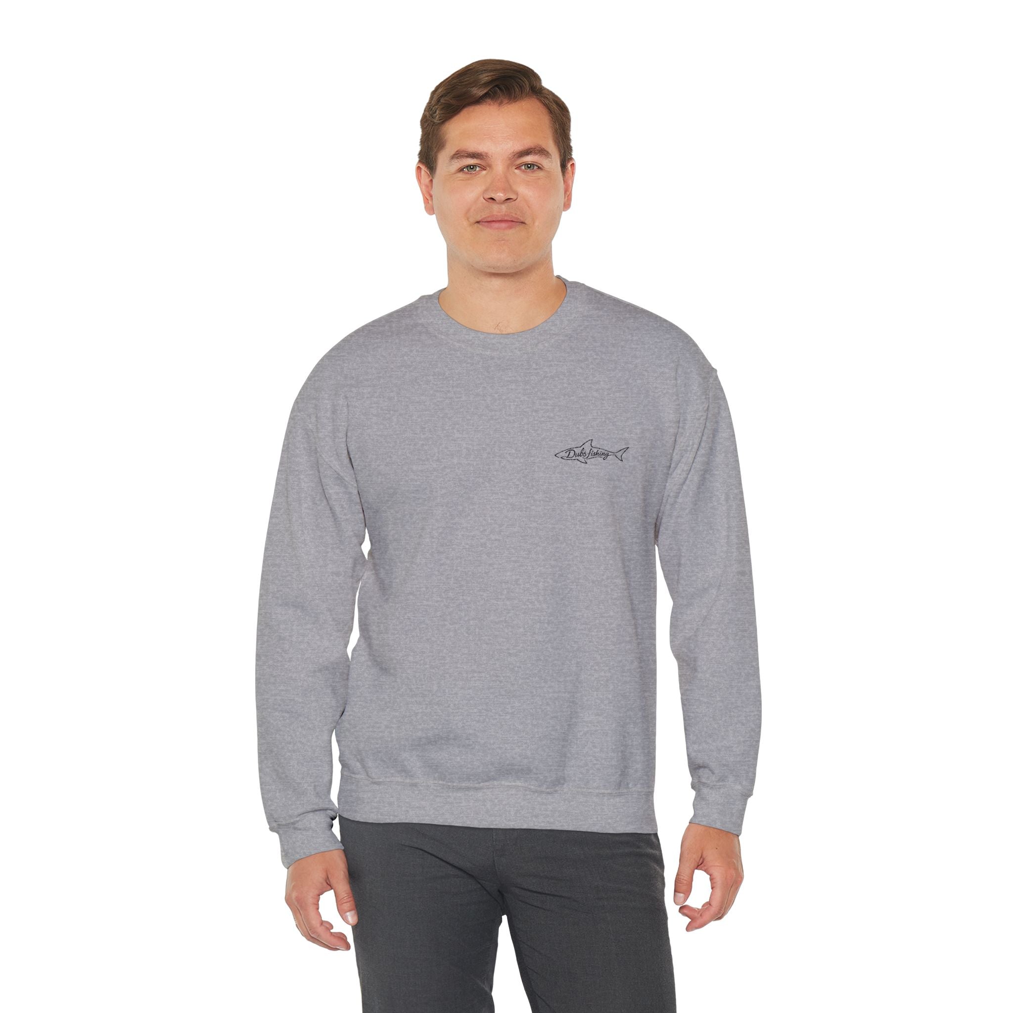 Shark Crewneck Sweatshirt | Black Embroidery