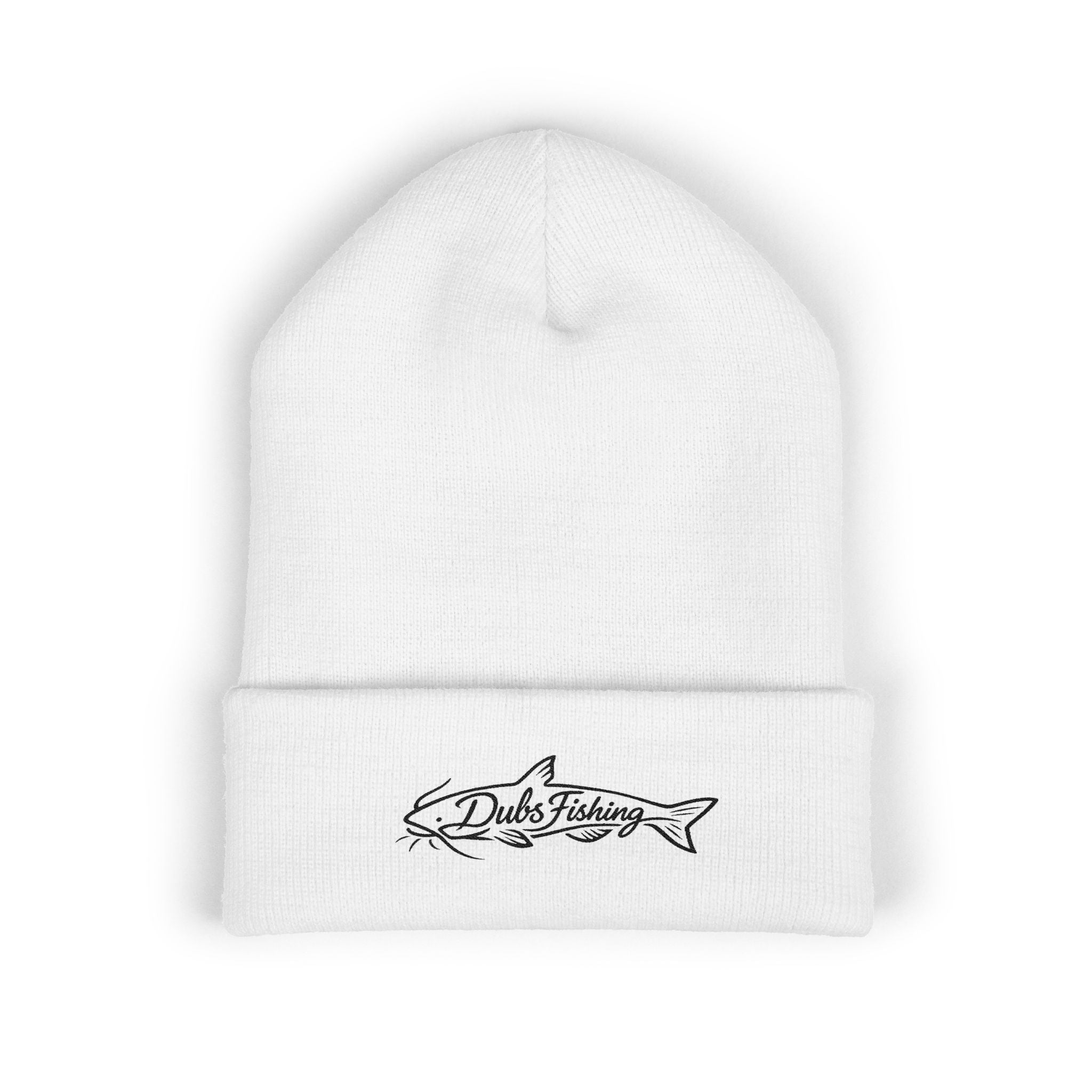 Cuffed Catfish Logo Beanie | Black Embroidery
