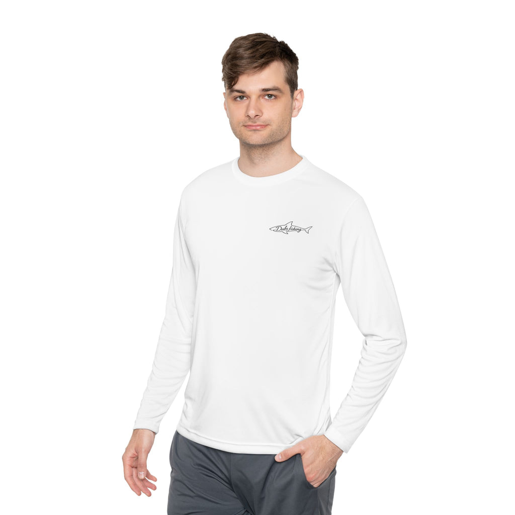 Fish More Worry Less Long Sleeve Athletic Tee