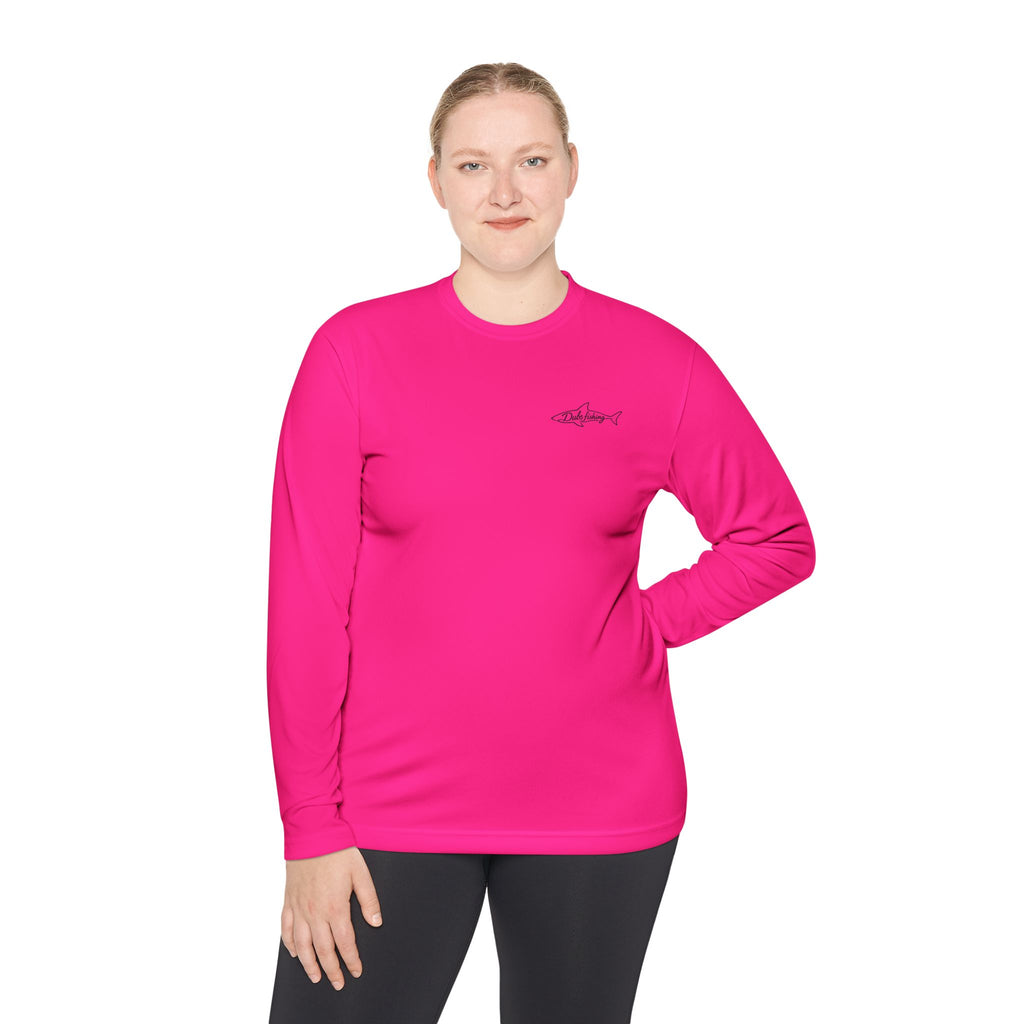 Fish More Worry Less Long Sleeve Athletic Tee