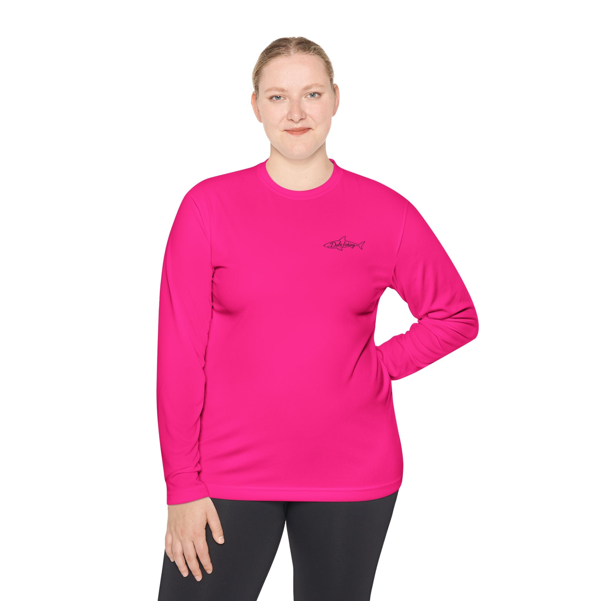 Fish More Worry Less Long Sleeve Athletic Tee