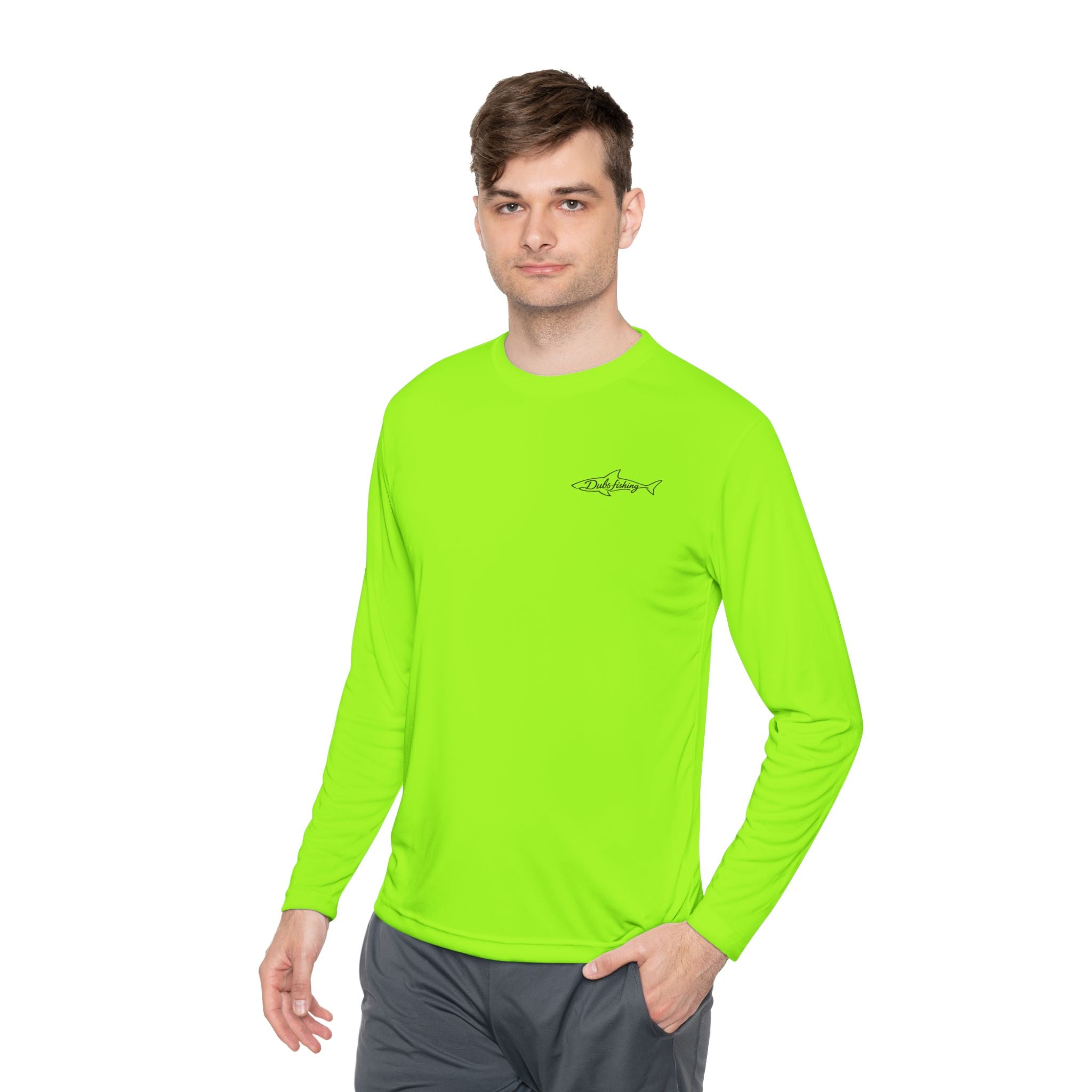 Fish More Worry Less Long Sleeve Athletic Tee