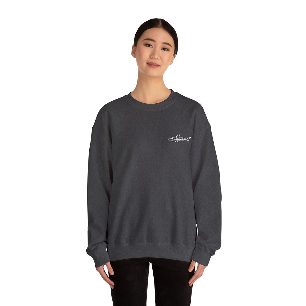 Shark Crewneck Sweatshirt | White Embroidery