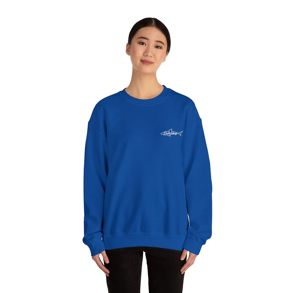 Shark Crewneck Sweatshirt | White Embroidery