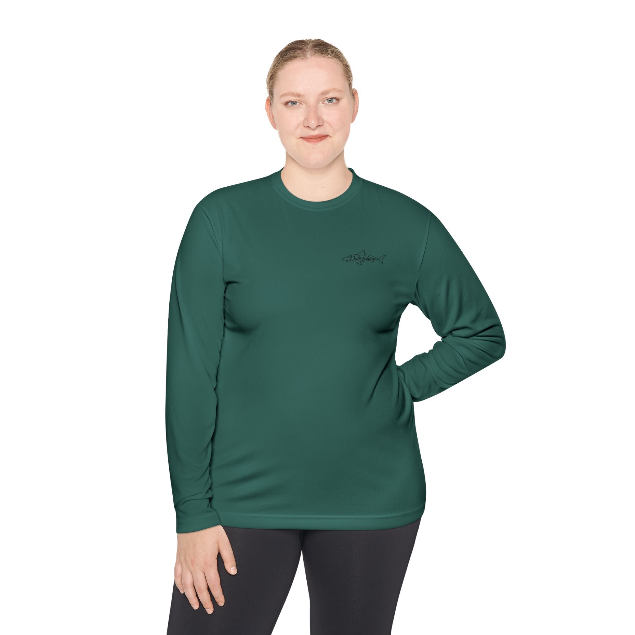 Fish More Worry Less Long Sleeve Athletic Tee