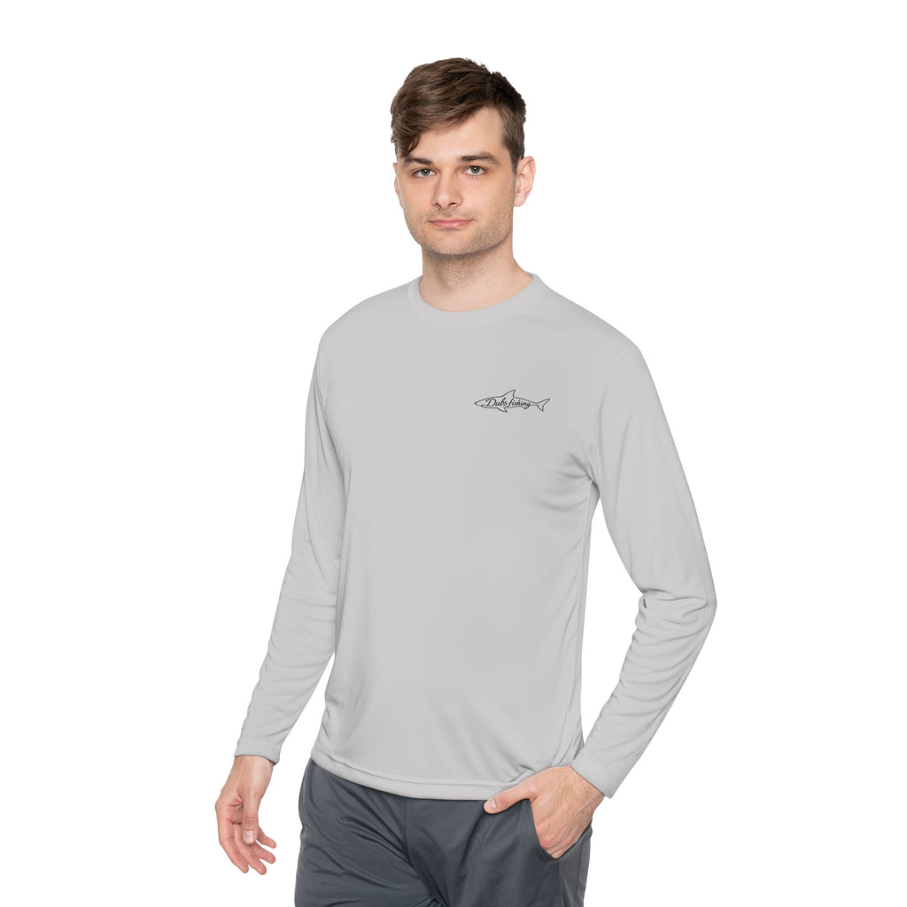 Fish More Worry Less Long Sleeve Athletic Tee