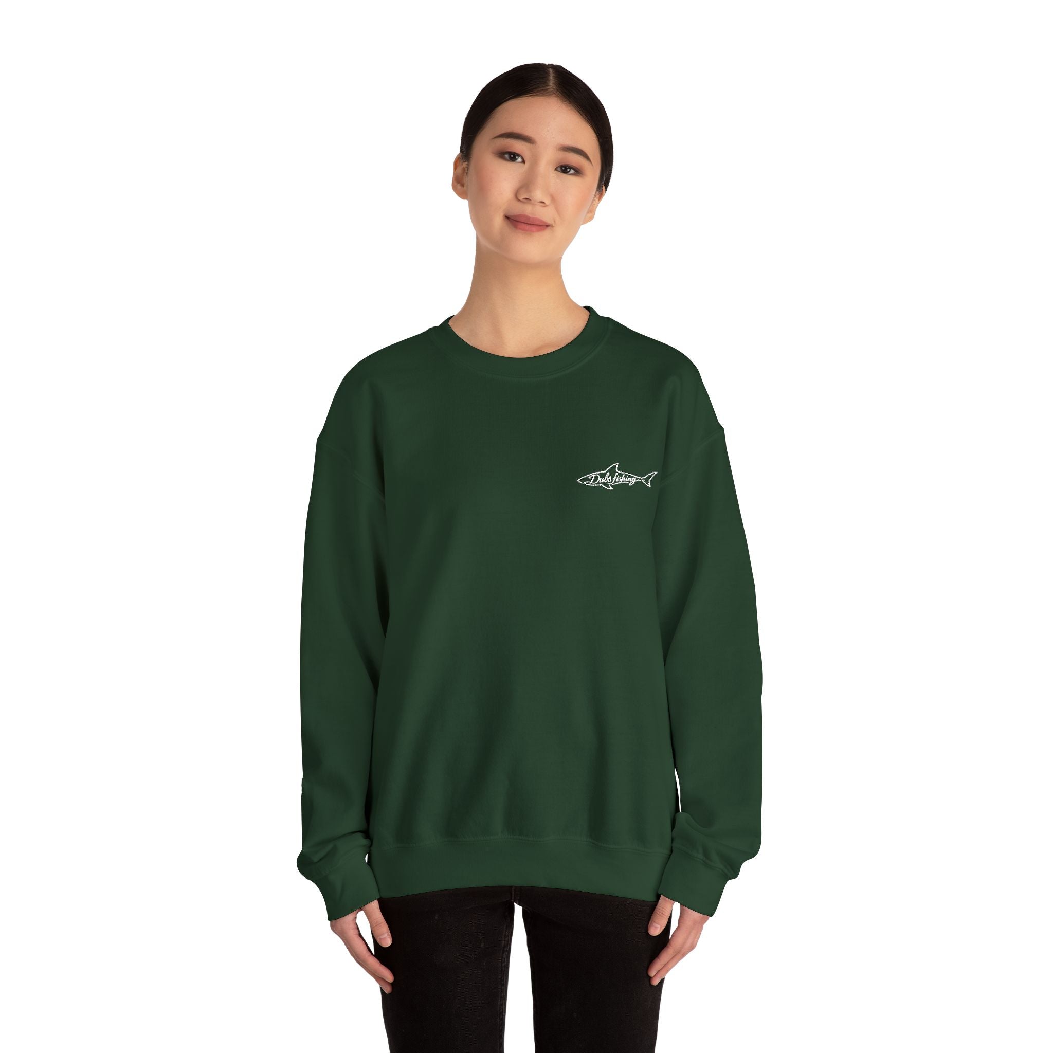 Shark Crewneck Sweatshirt | White Embroidery