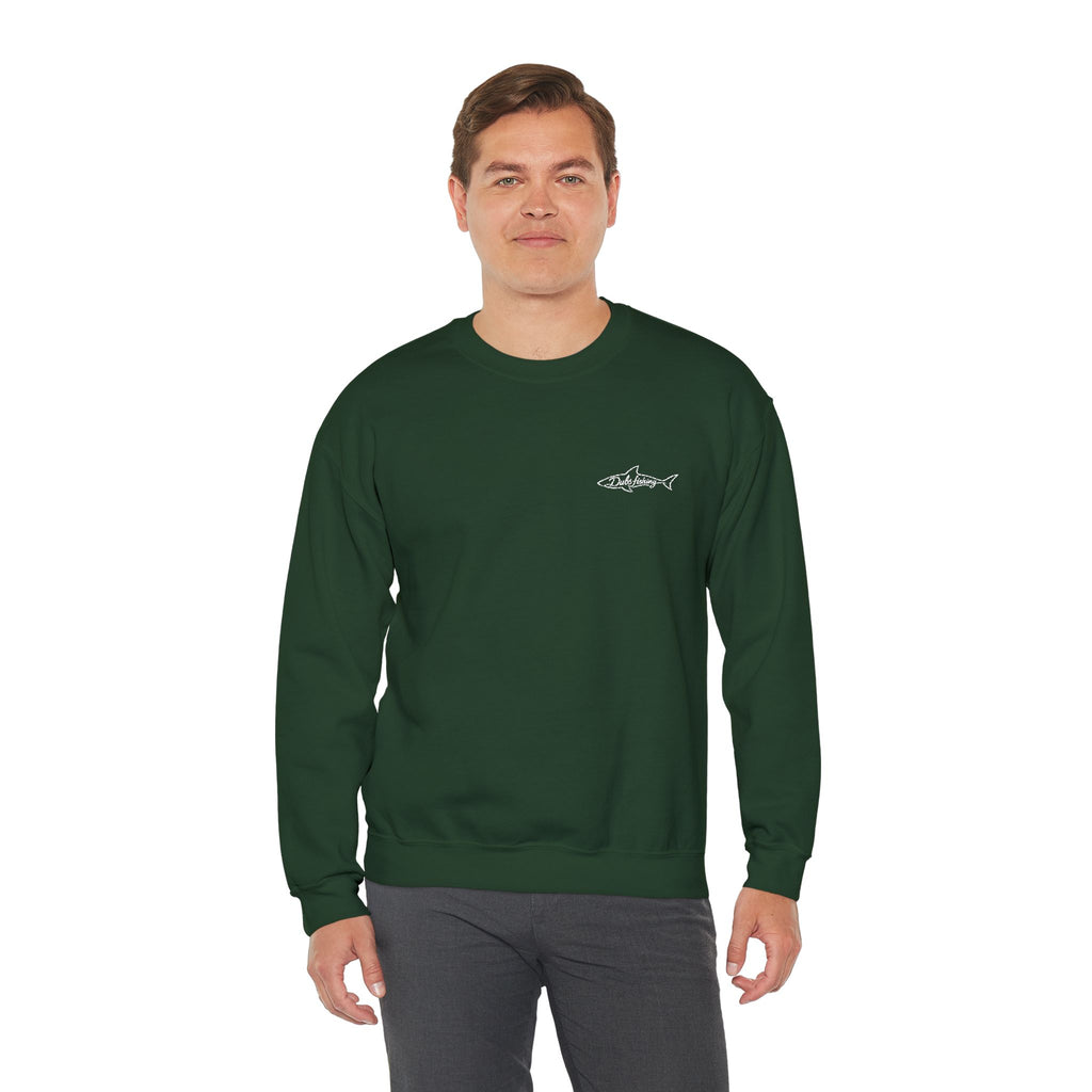 Shark Crewneck Sweatshirt | White Embroidery