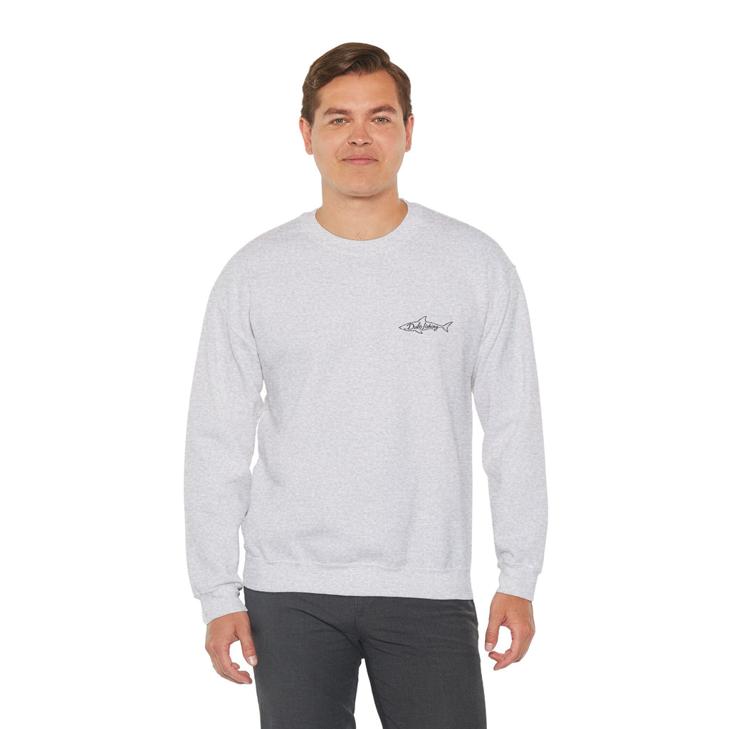 Shark Crewneck Sweatshirt | Black Embroidery