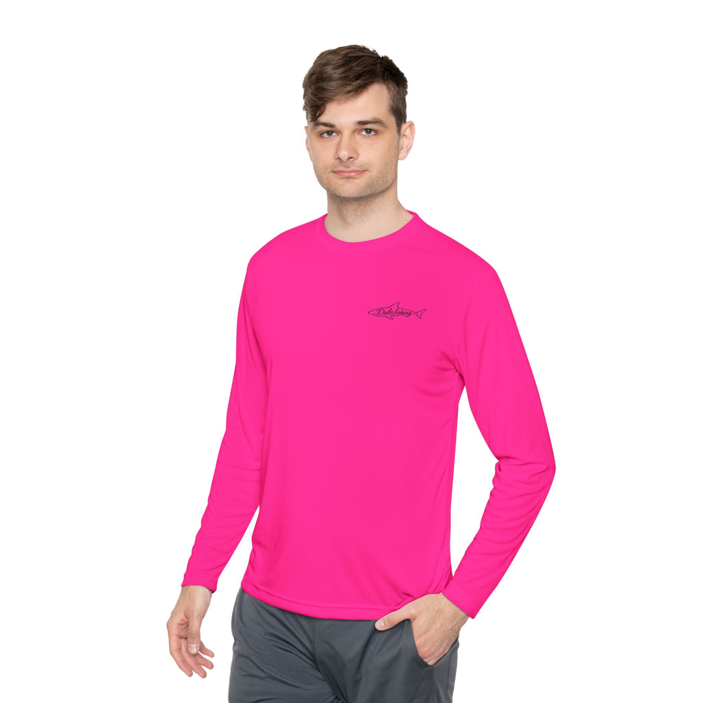 Fish More Worry Less Long Sleeve Athletic Tee