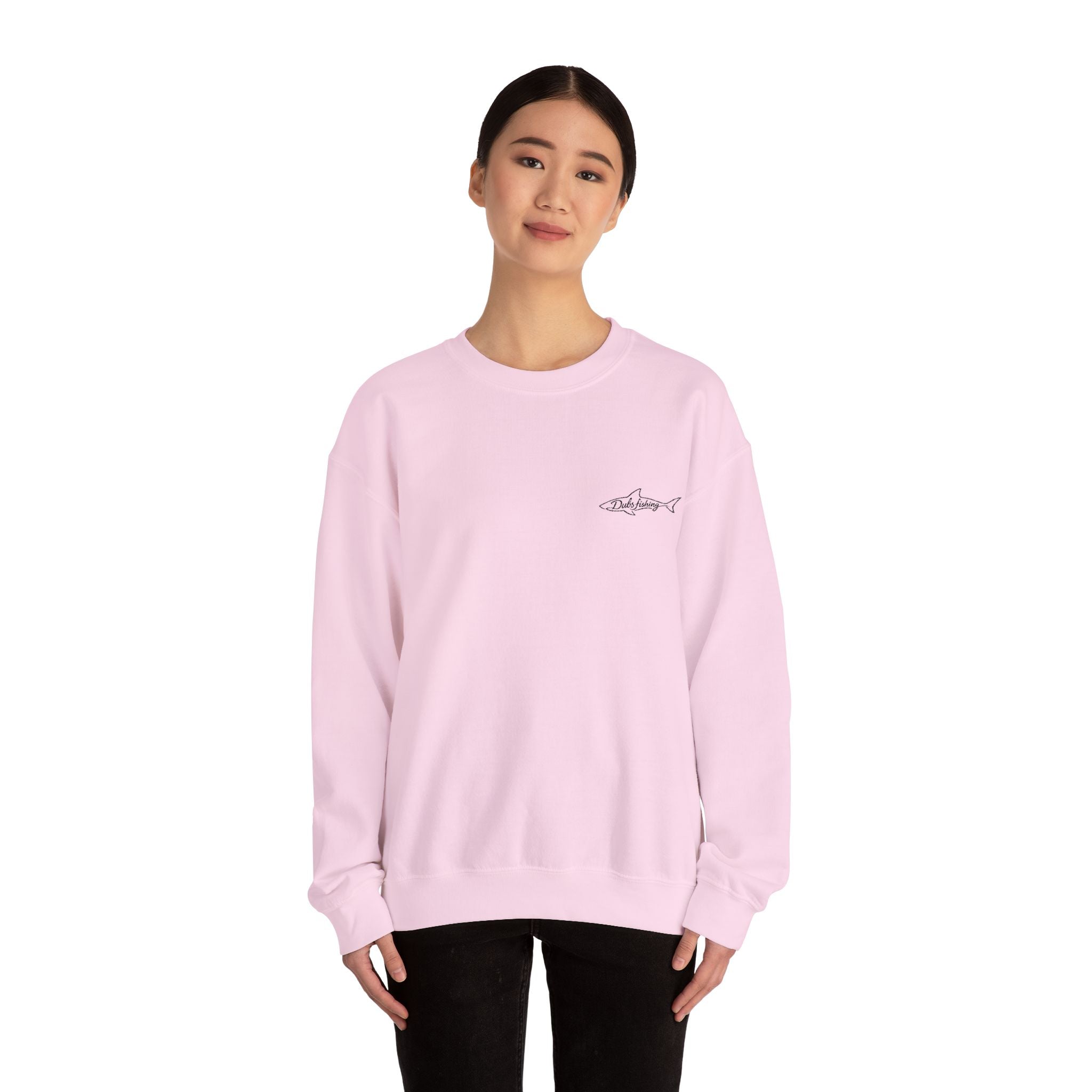 Shark Crewneck Sweatshirt | Black Embroidery