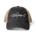 Women's Shark Mesh-Back Hat | White Embroidery