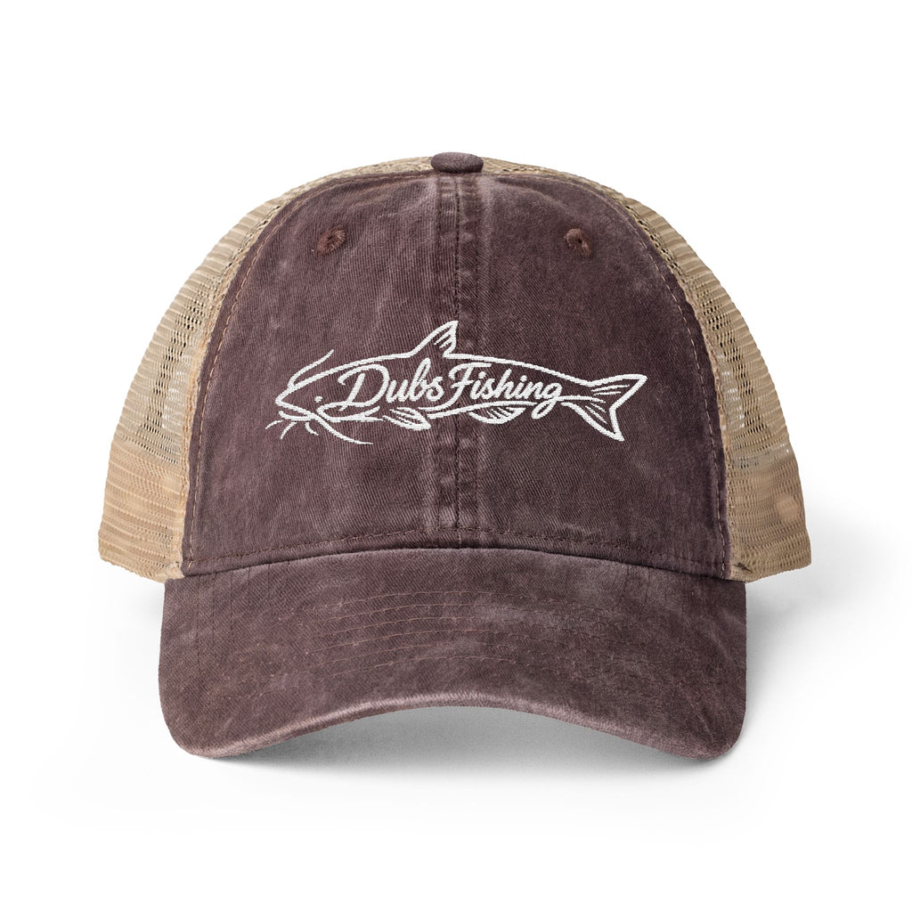 Women's Catfish Mesh-Back Cap | White Embroidery