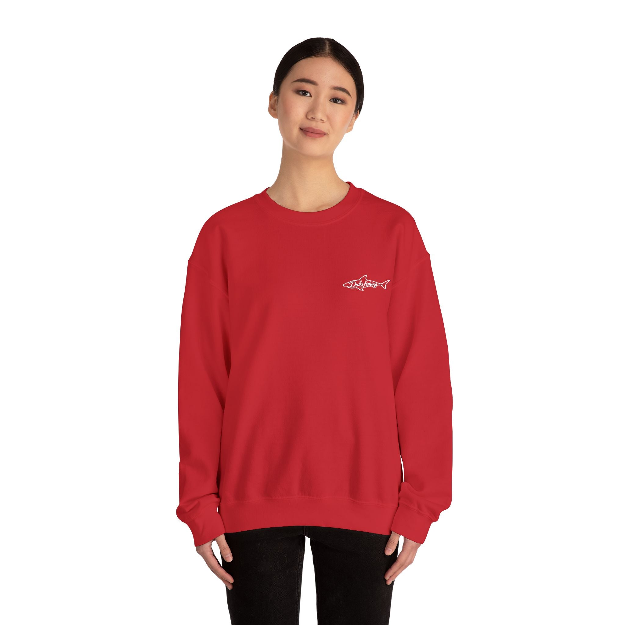 Shark Crewneck Sweatshirt | White Embroidery