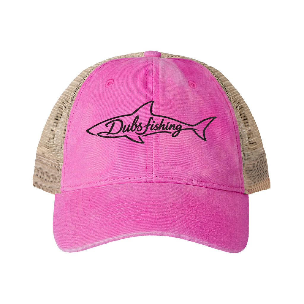 Women's Shark Mesh-Back Hat | Black Embroidery