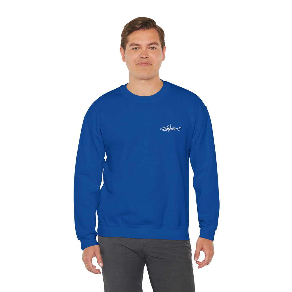 Shark Crewneck Sweatshirt | White Embroidery