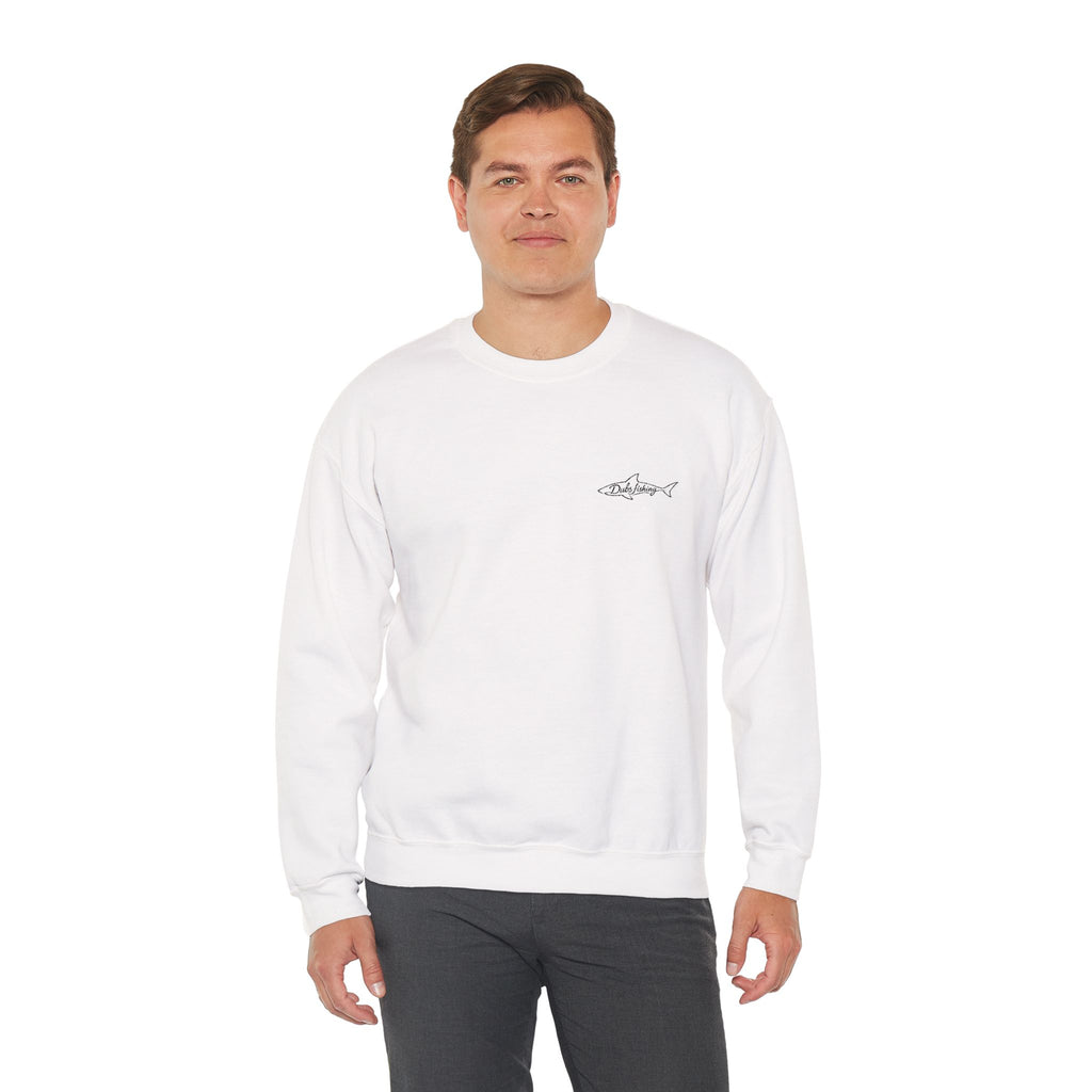 Shark Crewneck Sweatshirt | Black Embroidery