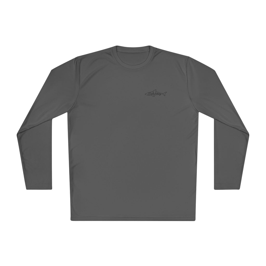 Fish More Worry Less Long Sleeve Athletic Tee