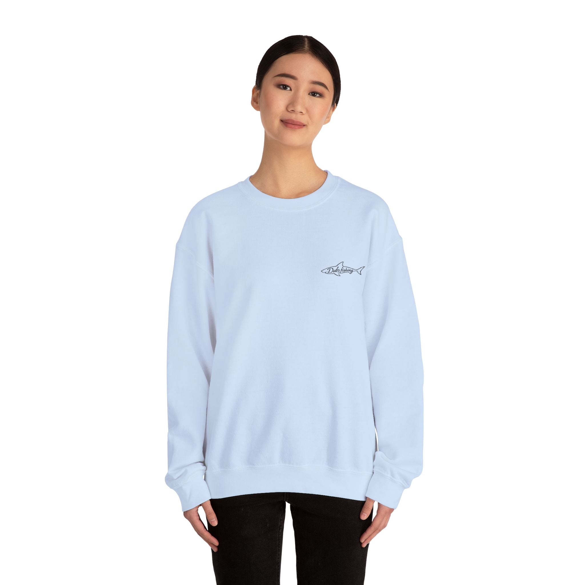 Shark Crewneck Sweatshirt | Black Embroidery