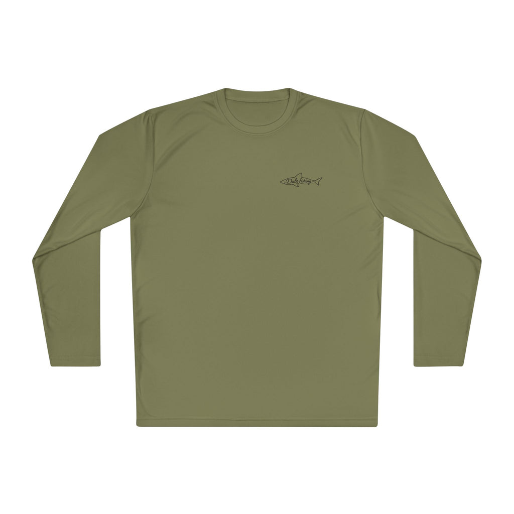 Fish More Worry Less Long Sleeve Athletic Tee