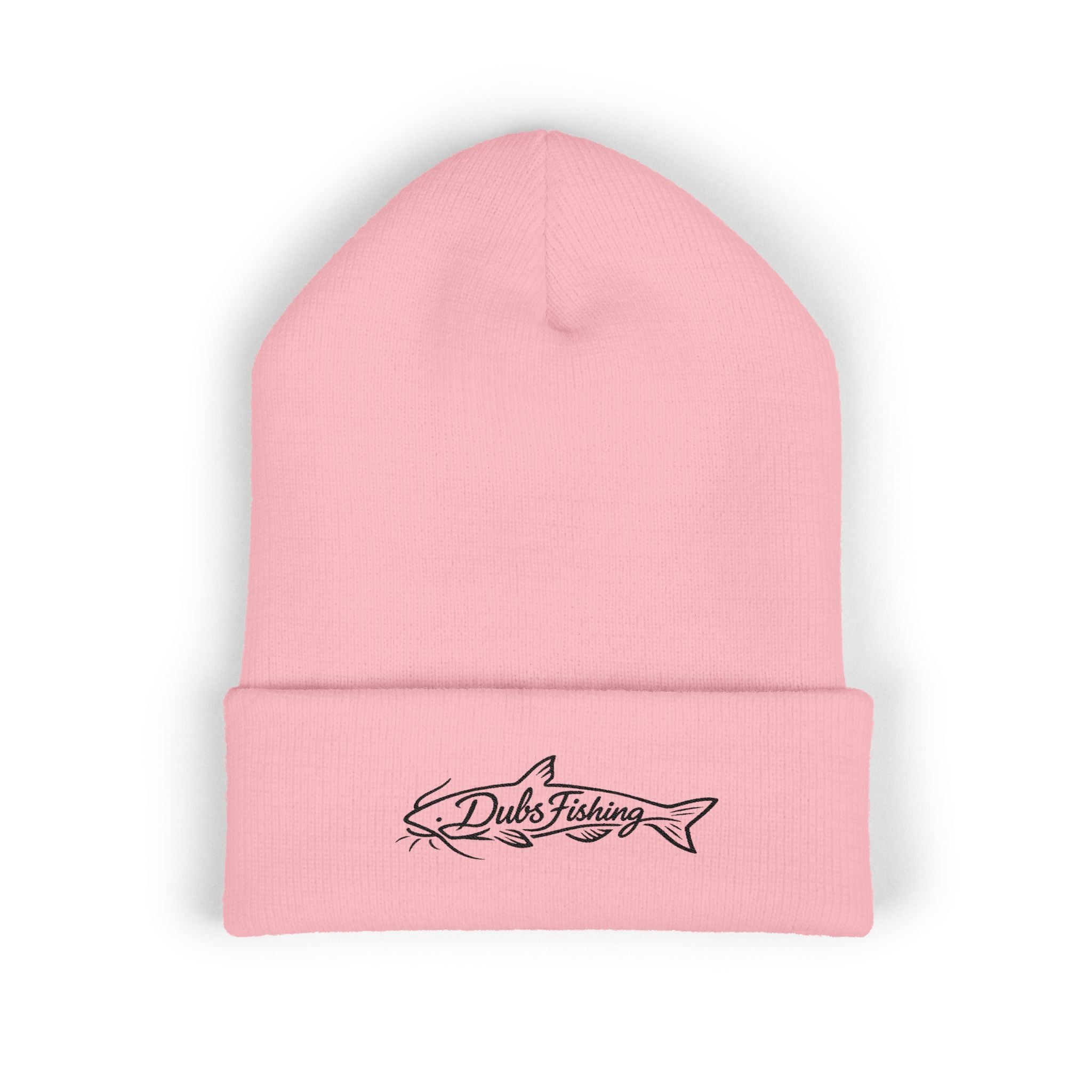 Cuffed Catfish Logo Beanie | Black Embroidery