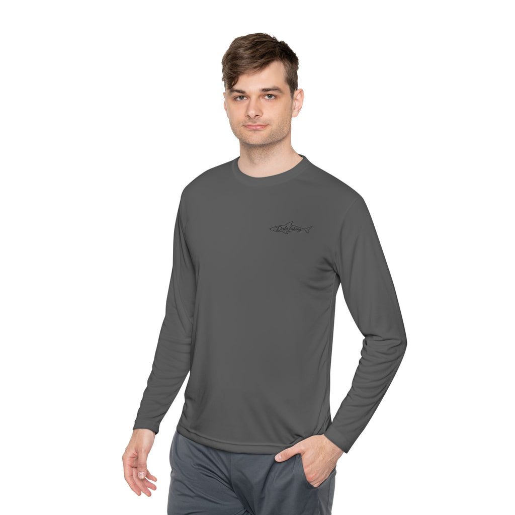 Fish More Worry Less Long Sleeve Athletic Tee