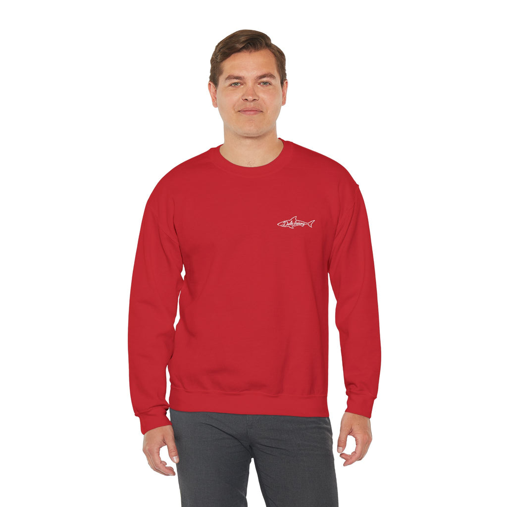 Shark Crewneck Sweatshirt | White Embroidery