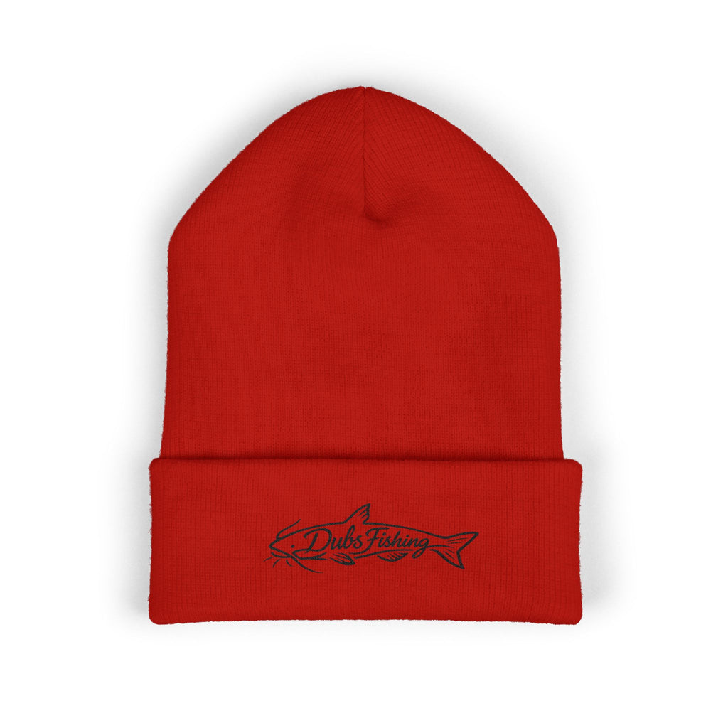 Cuffed Catfish Logo Beanie | Black Embroidery