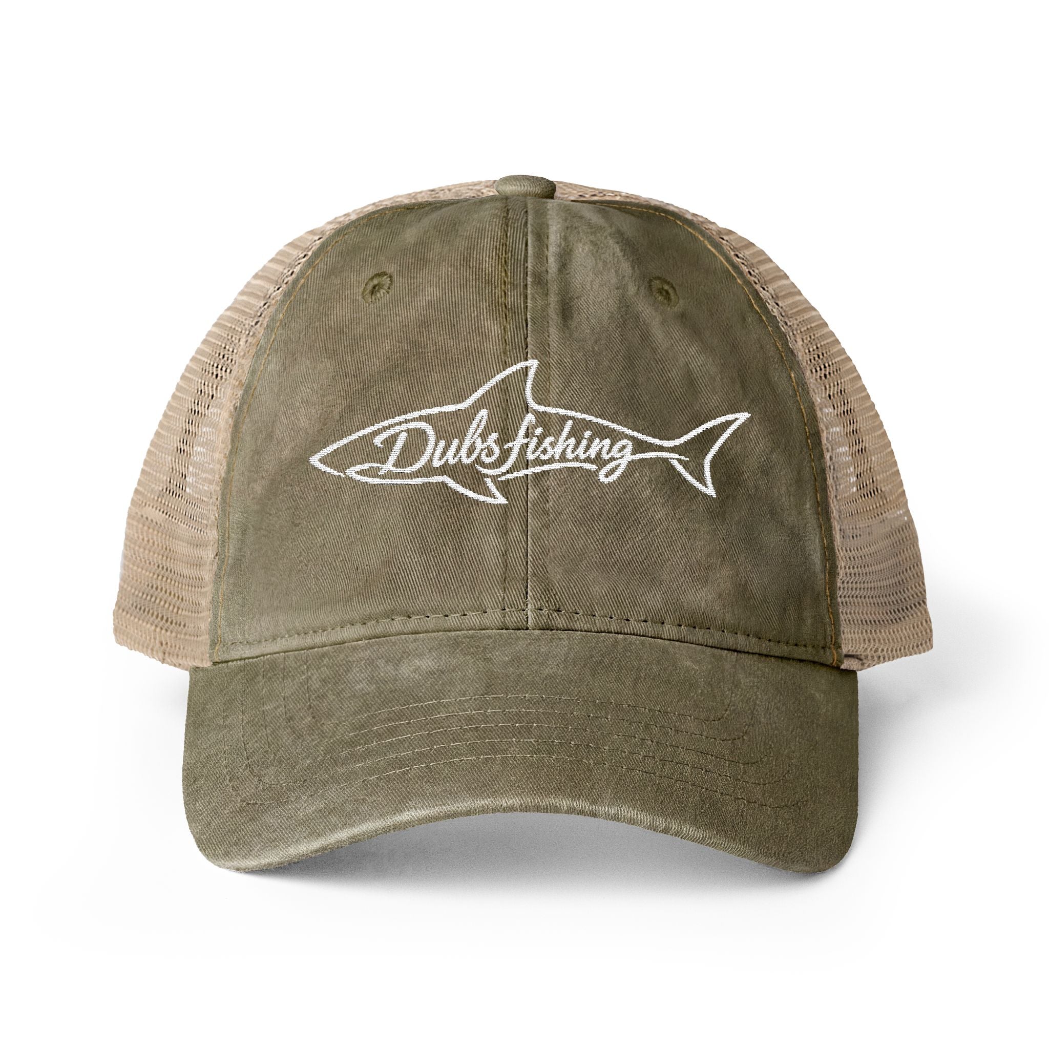 Women's Shark Mesh-Back Hat | White Embroidery