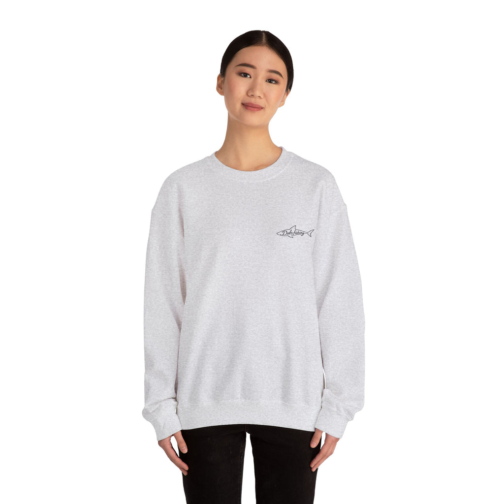Shark Crewneck Sweatshirt | Black Embroidery