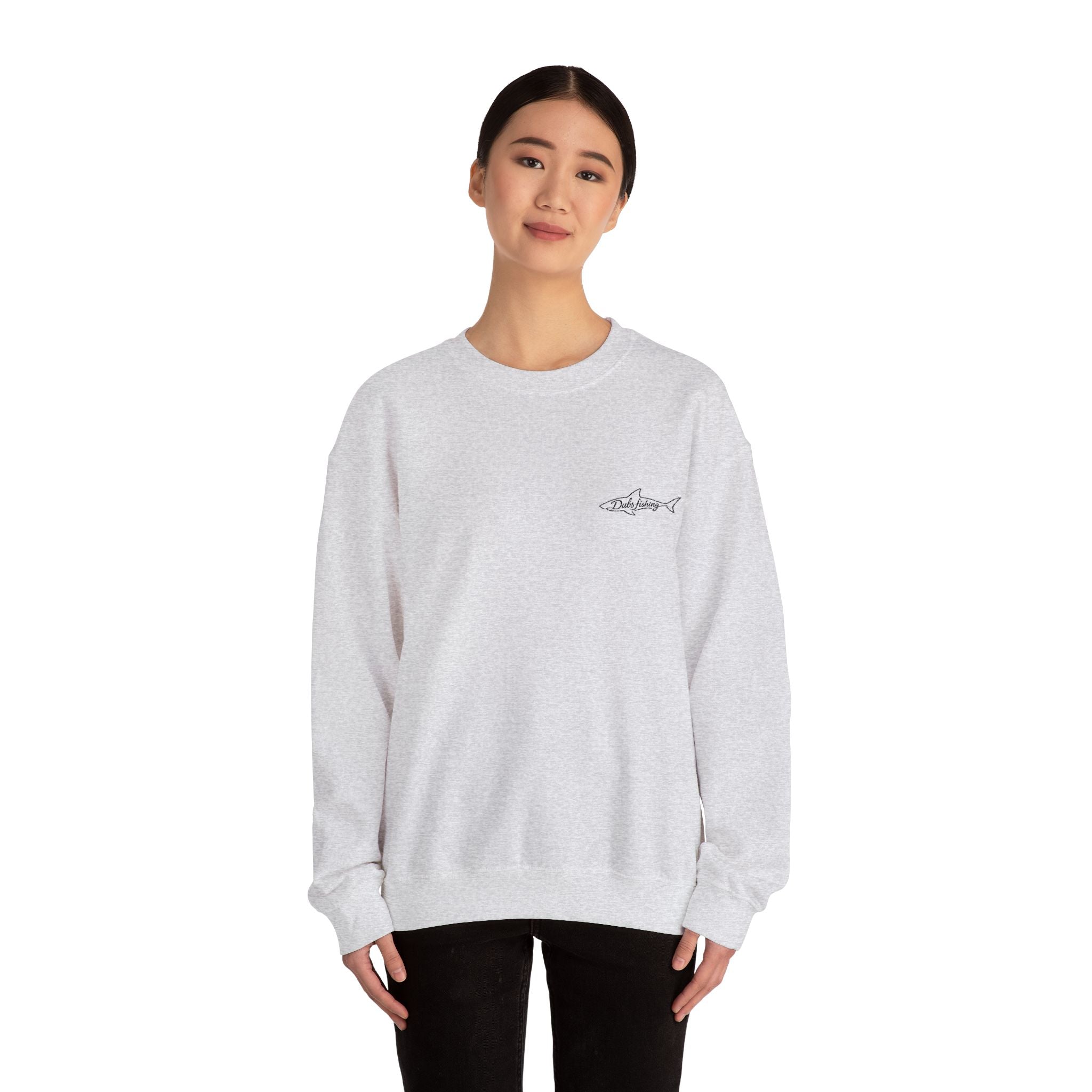 Shark Crewneck Sweatshirt | Black Embroidery