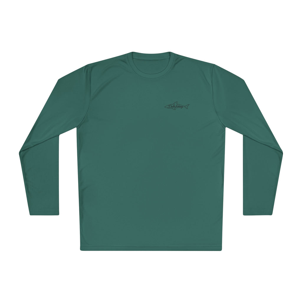Fish More Worry Less Long Sleeve Athletic Tee