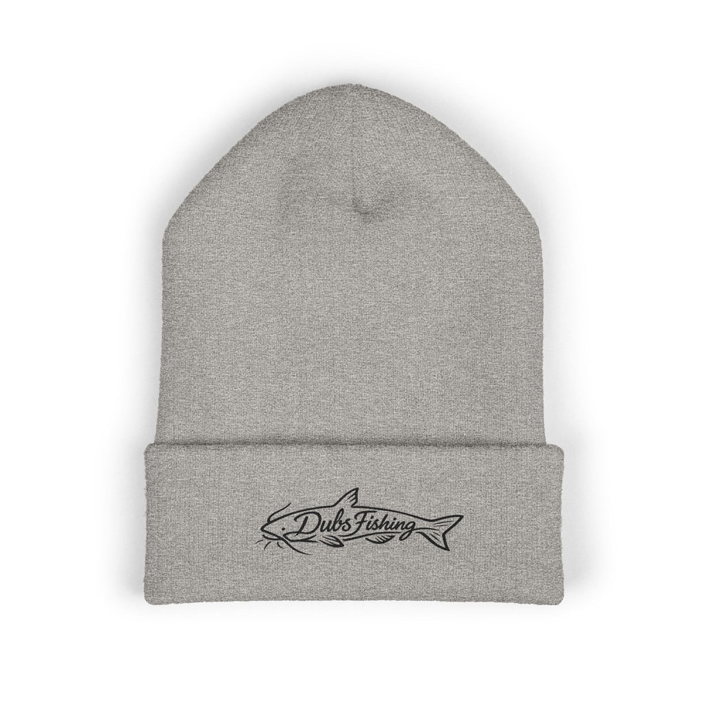 Cuffed Catfish Logo Beanie | Black Embroidery