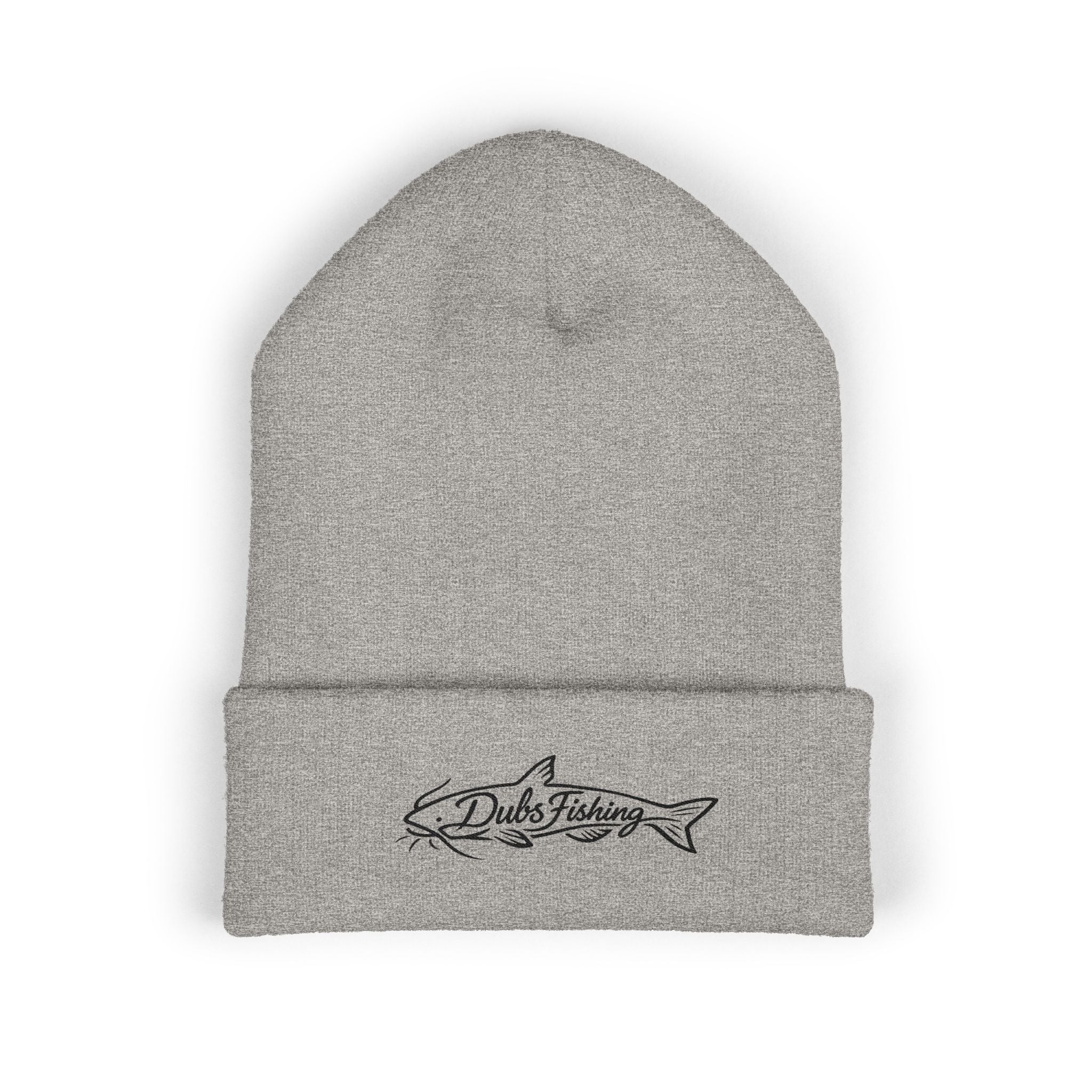 Cuffed Catfish Logo Beanie | Black Embroidery