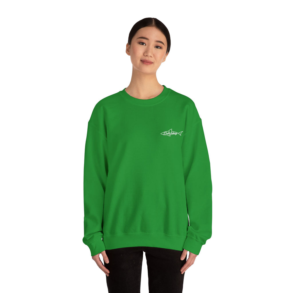 Shark Crewneck Sweatshirt | White Embroidery