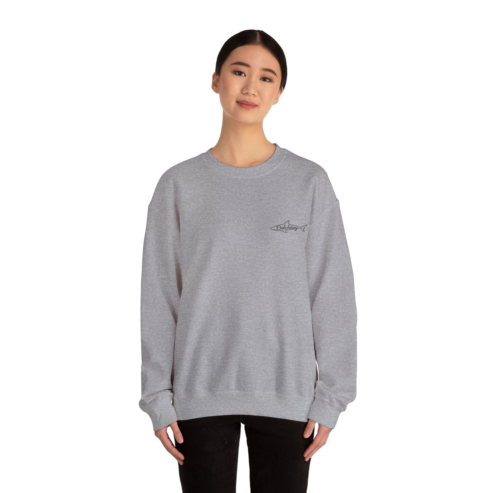 Shark Crewneck Sweatshirt | Black Embroidery