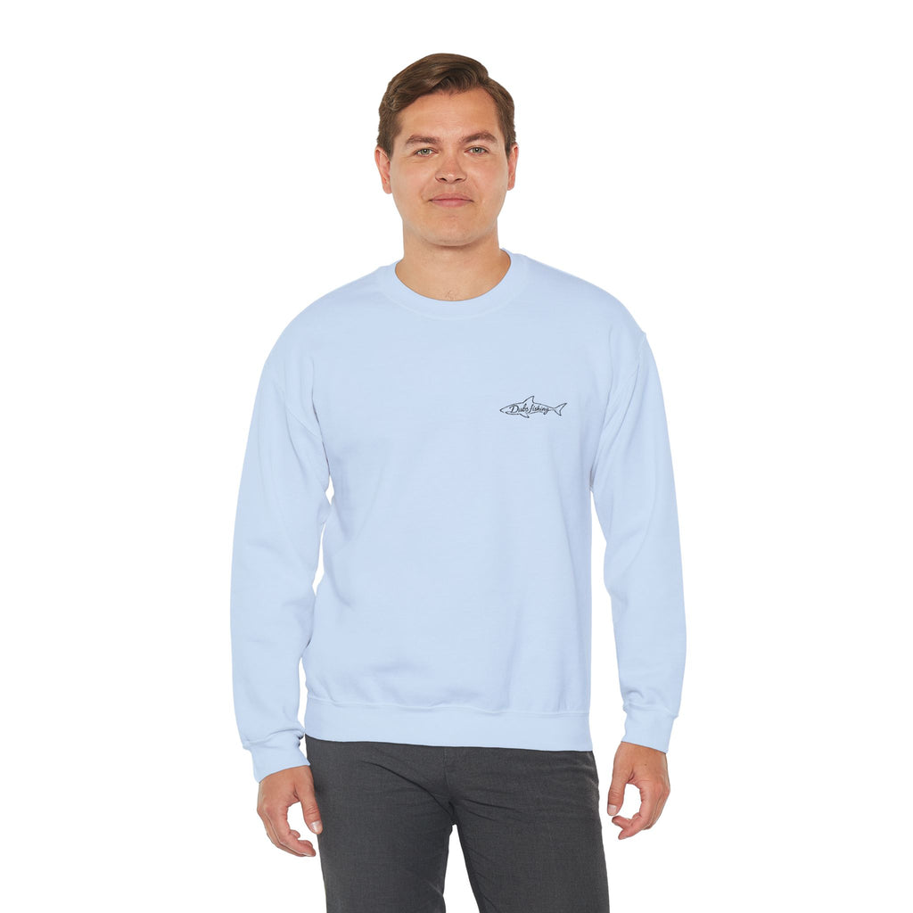 Shark Crewneck Sweatshirt | Black Embroidery