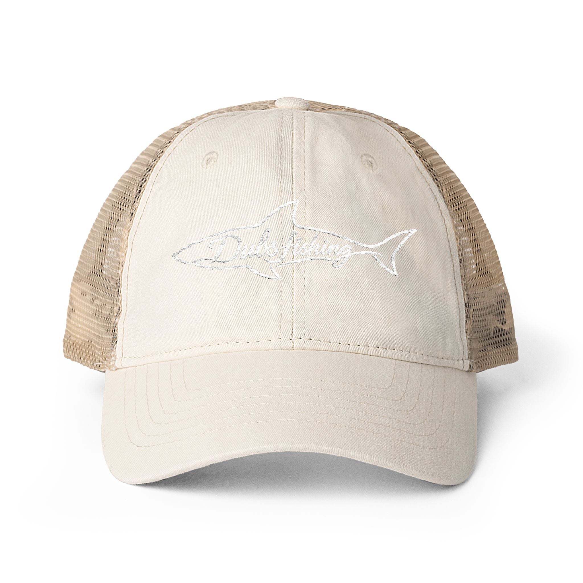 Women's Shark Mesh-Back Hat | White Embroidery