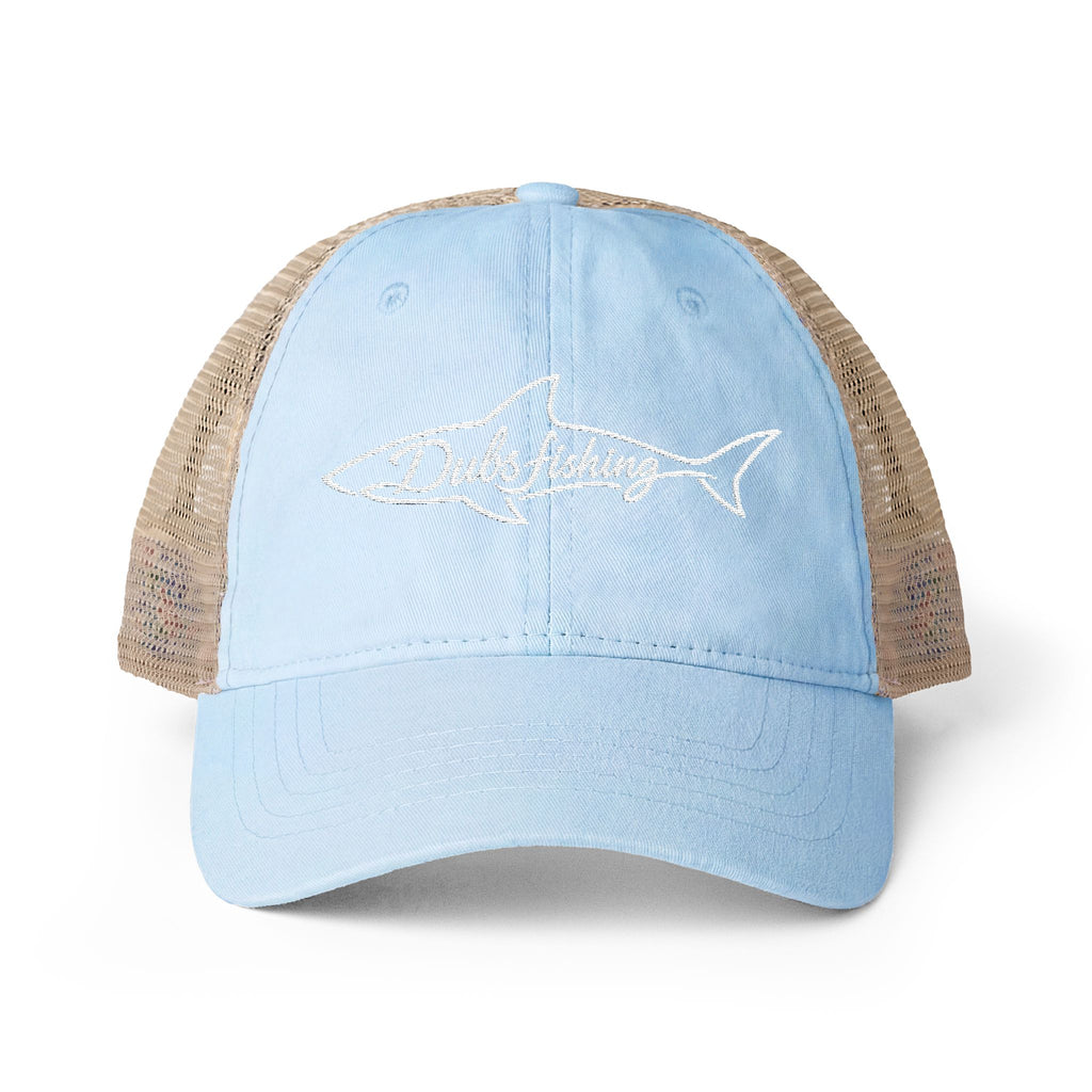 Women's Shark Mesh-Back Hat | White Embroidery