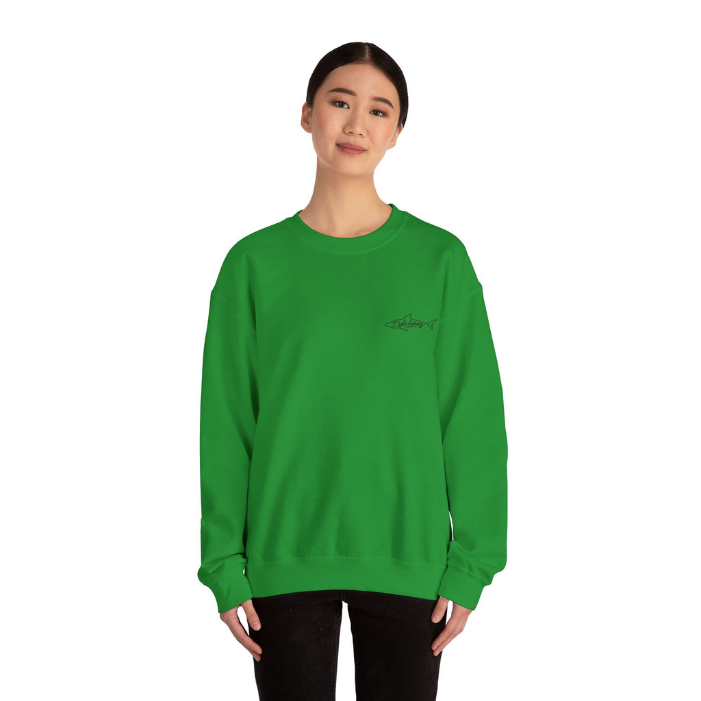 Shark Crewneck Sweatshirt | Black Embroidery