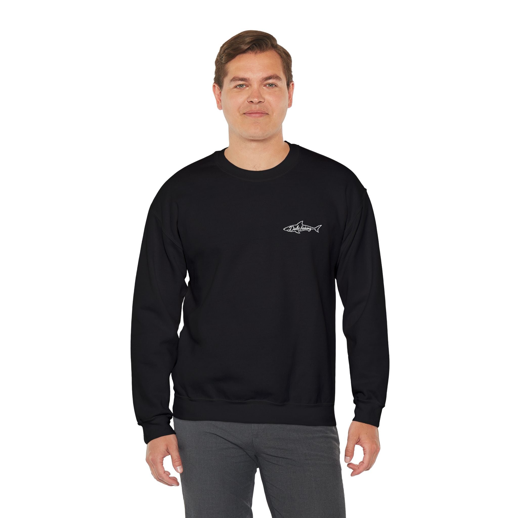 Shark Crewneck Sweatshirt | White Embroidery
