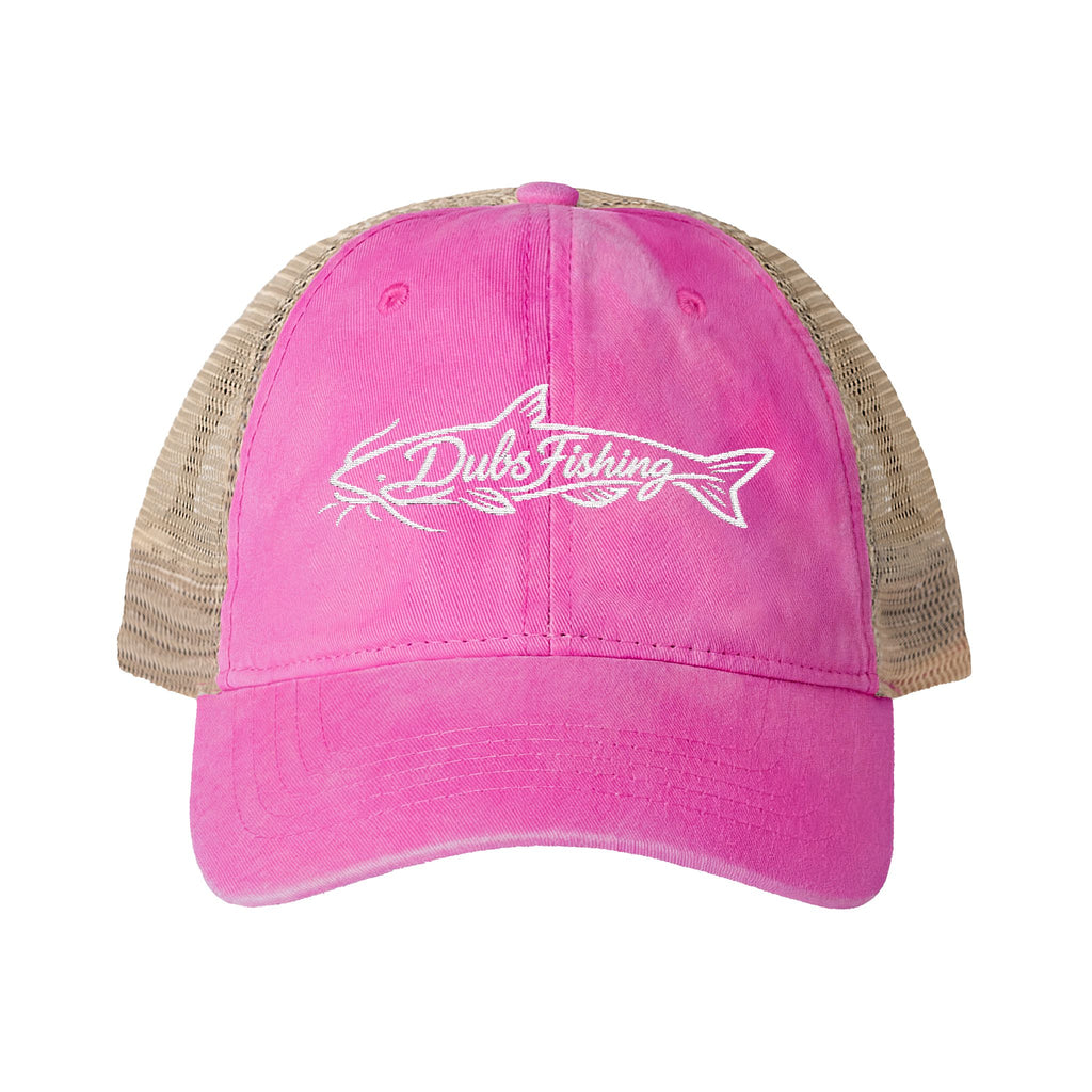 Women's Catfish Mesh-Back Cap | White Embroidery