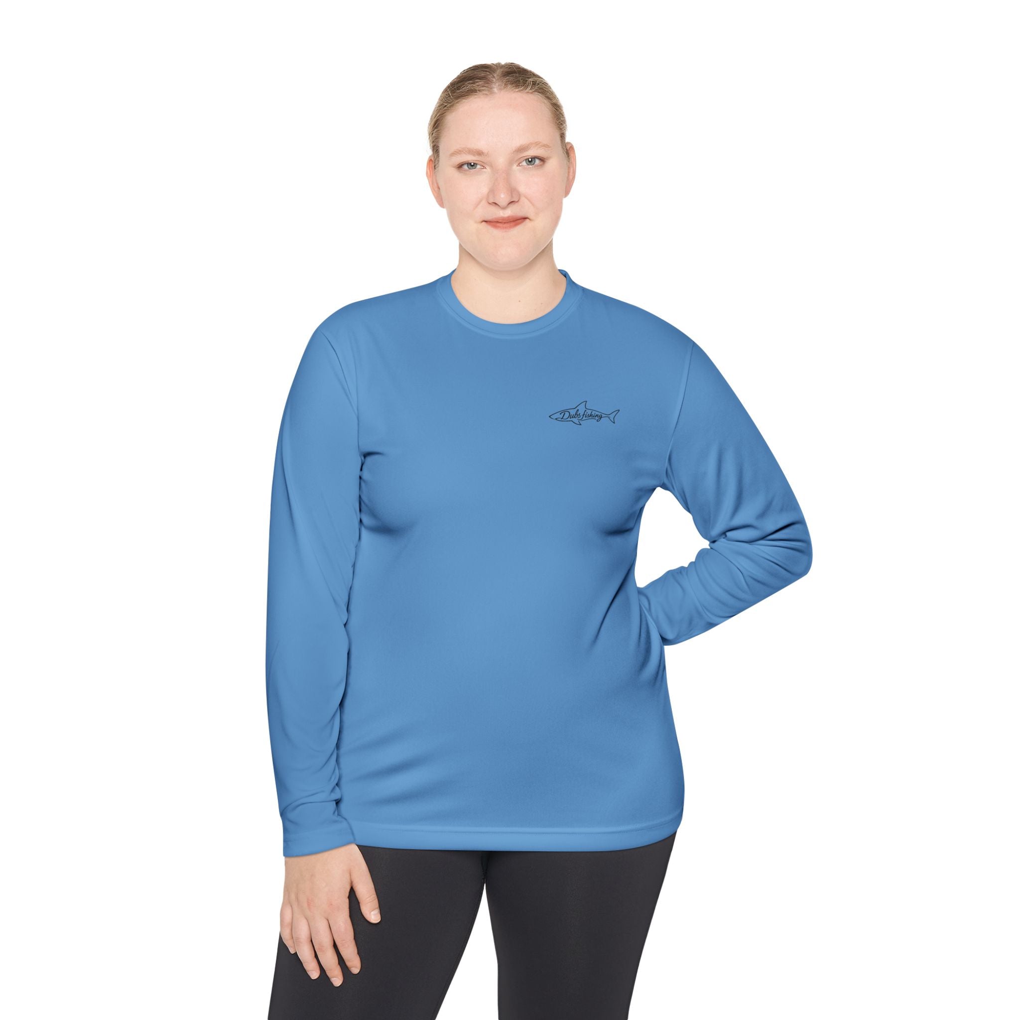 Fish More Worry Less Long Sleeve Athletic Tee