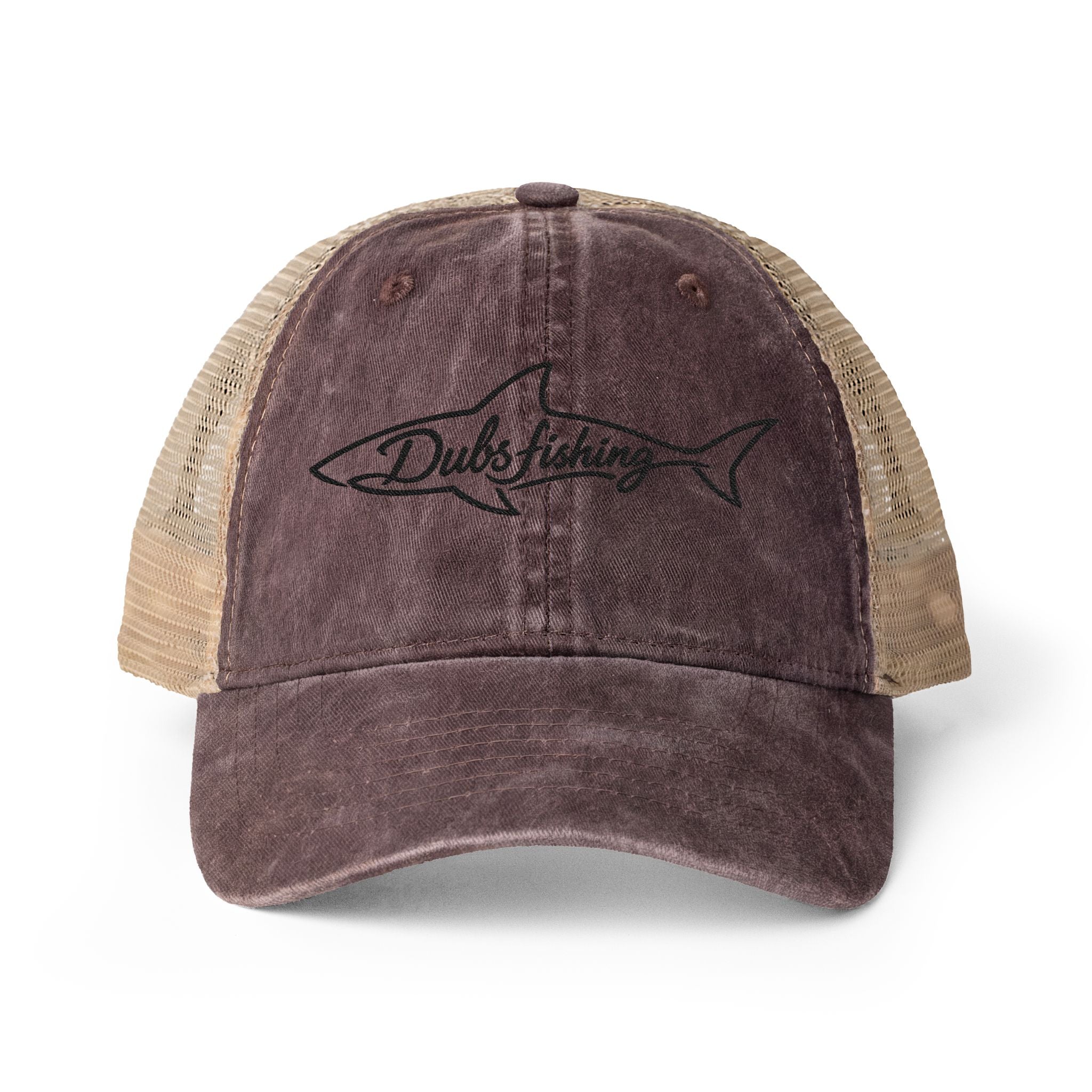 Women's Shark Mesh-Back Hat | Black Embroidery