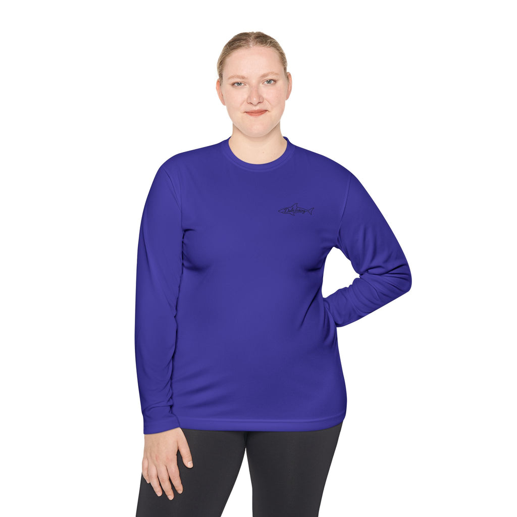 Fish More Worry Less Long Sleeve Athletic Tee