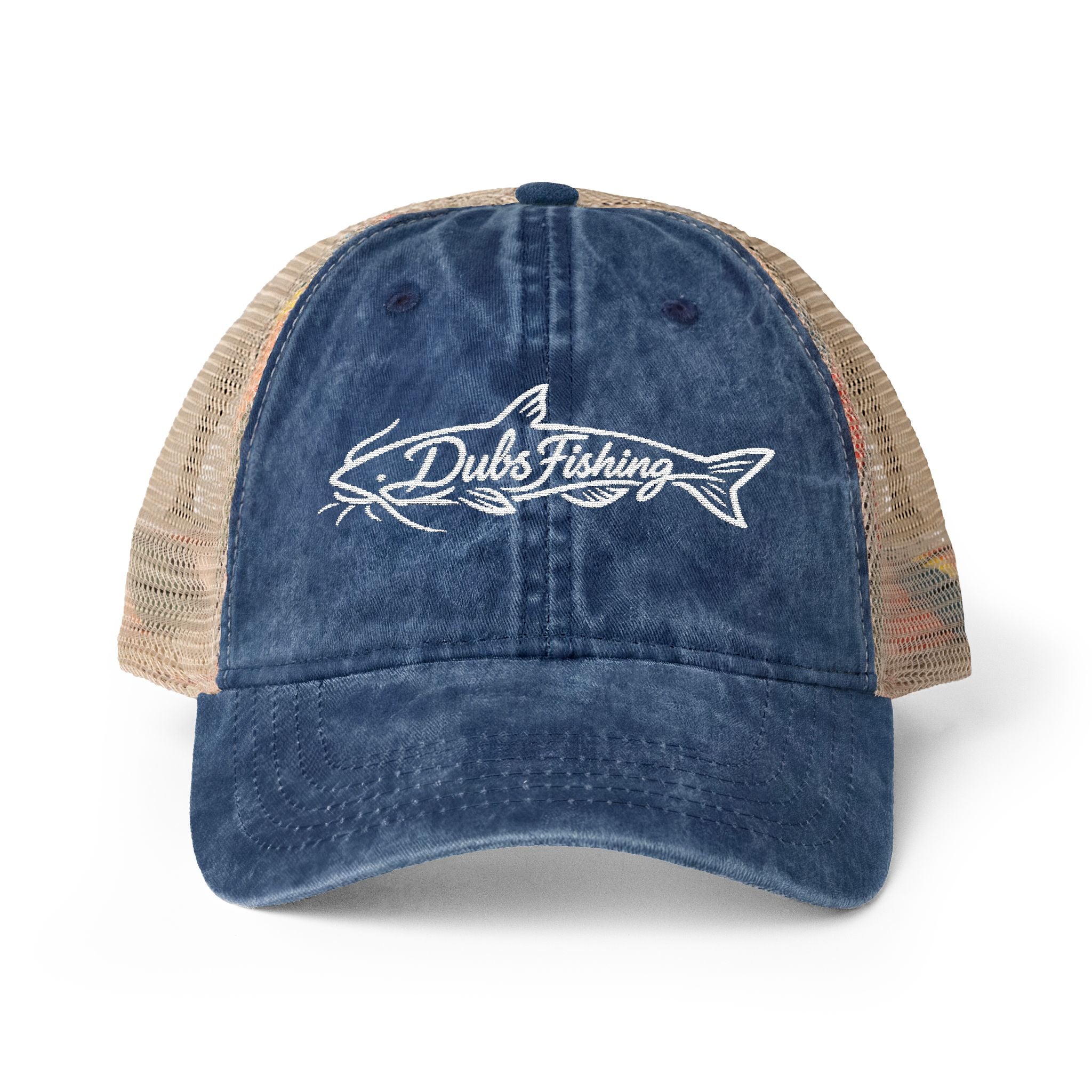 Women's Catfish Mesh-Back Cap | White Embroidery