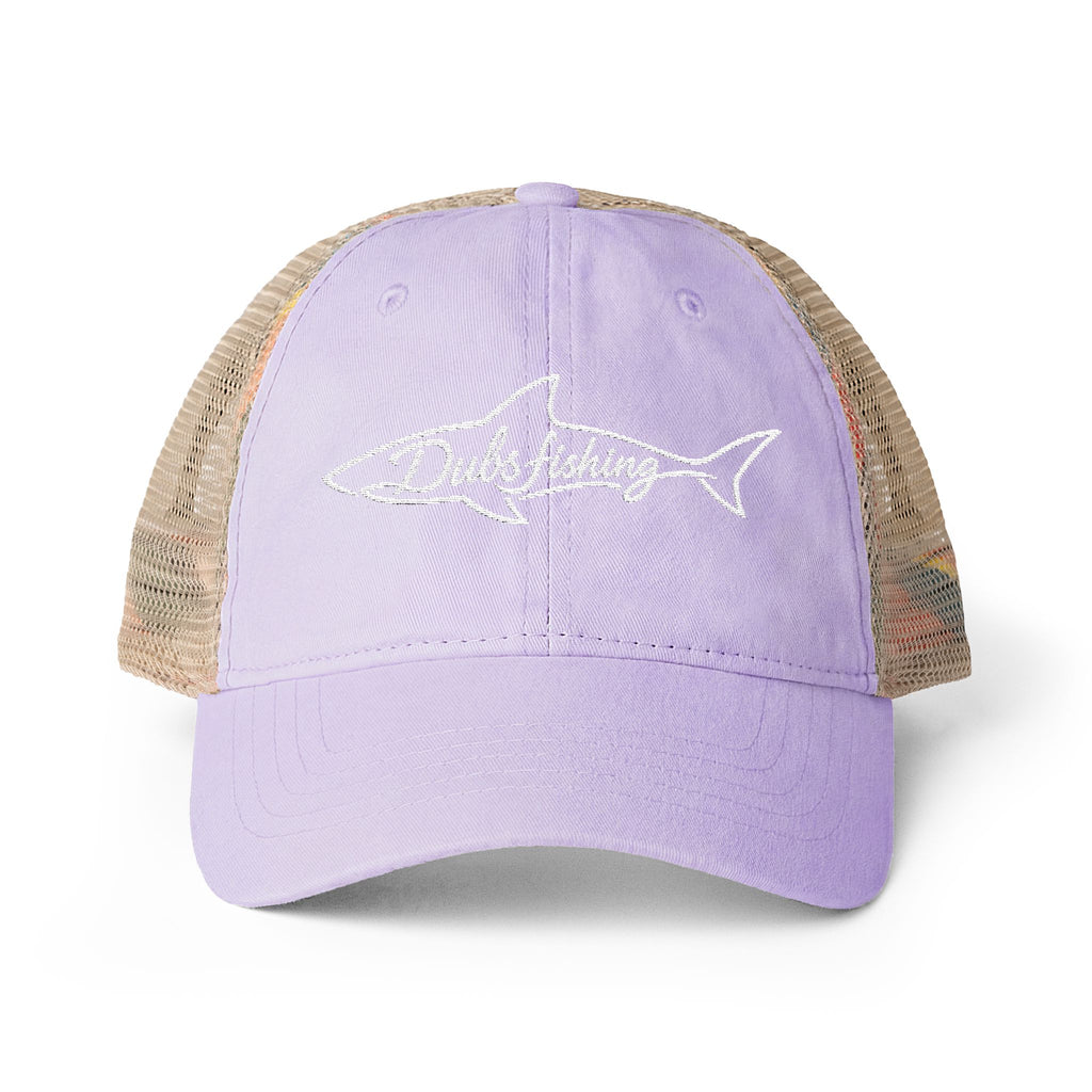 Women's Shark Mesh-Back Hat | White Embroidery
