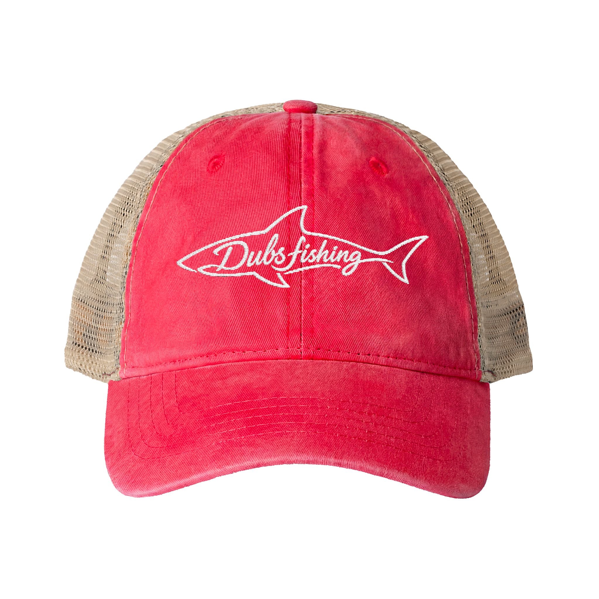 Women's Shark Mesh-Back Hat | White Embroidery